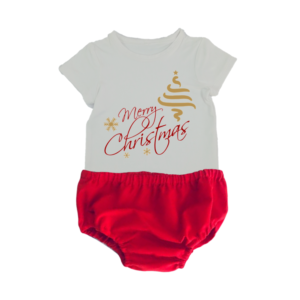 Christmas outfit  | Red nappy cover | White & Red | Merry Christmas