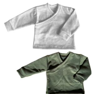 Easy over cotton mix and match long sleeve shirt | Grey | Hunters Green