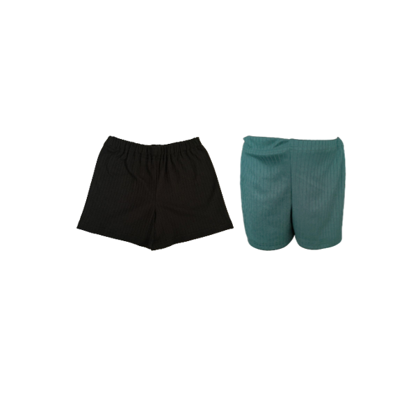 Kids | Soft & Comfy | Day & Night Play Combo | T-Shirt & Shorts | Black & Botanic green - Image 3