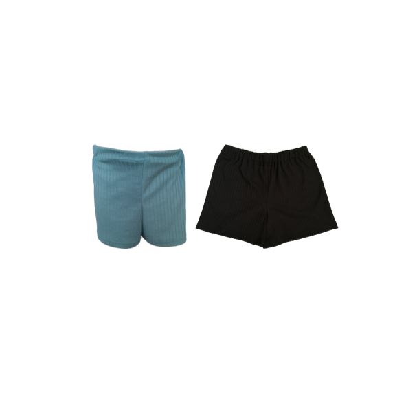 Kids | Soft & Comfy | Day & Night Play Combo | T-Shirt & Shorts Black & Sage Green - Image 3