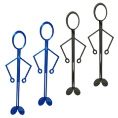 Toothbrush Holder/Stand | 4 Pack | 2 Blue & 2 Grey