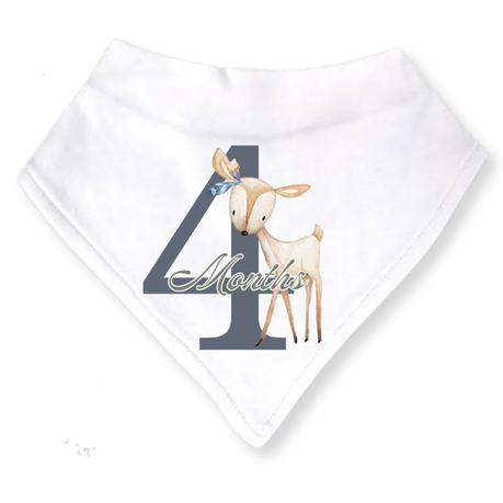 Baby 3 Month Milestone Bib Set | Gender Neutral Boho Wild One | 4 | 6m | English - Image 2