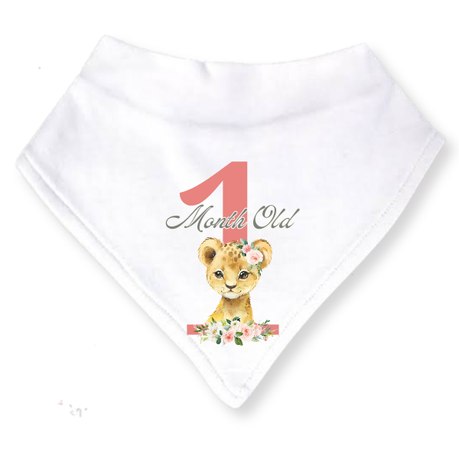 Baby 3 Month Milestone Bib Set | Girls Wild One | 1 | 3m | English - Image 6