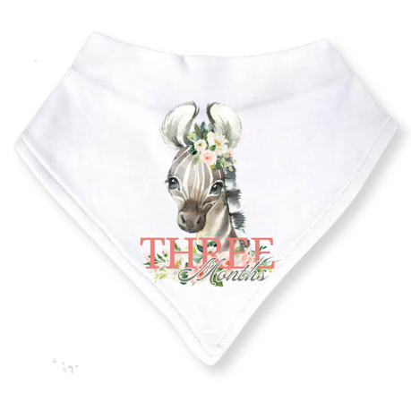 Baby 3 Month Milestone Bib Set | Girls Wild One | 1 | 3m | English - Image 3