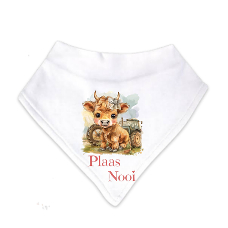 Baby | 3 Piece Burp Cloth and Bandana Bib Gift Set | Combo#2 | Plaas Nooi - Image 2