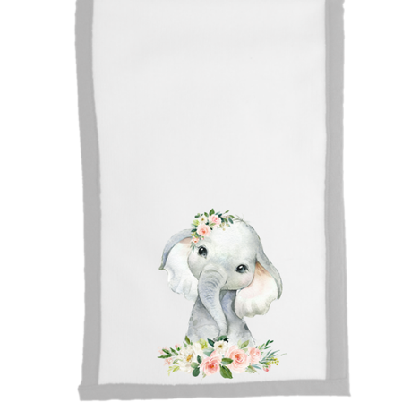 Baby | 3 Piece Burp Cloth and Bandana Bib Gift Set | Girls Wild One - Image 3