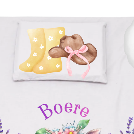 Cot Bedding Set | Duvet, Pillow & Scatter | Boere Meisie - Image 2