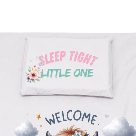 Duvet Cover Set & Waterproof Fitted Sheet | Highland Cow Girl - Image 4