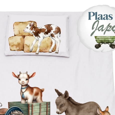 Cot Bedding Set | Duvet, Pillow & Scatter | Plaas Japie - Image 3
