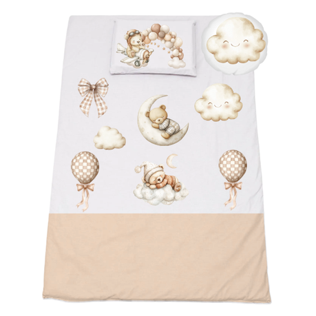 Cot Bedding Set | Duvet, Pillow & Scatter | Teddy Land