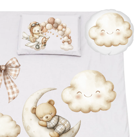 Cot Bedding Set | Duvet, Pillow & Scatter | Teddy Land - Image 3