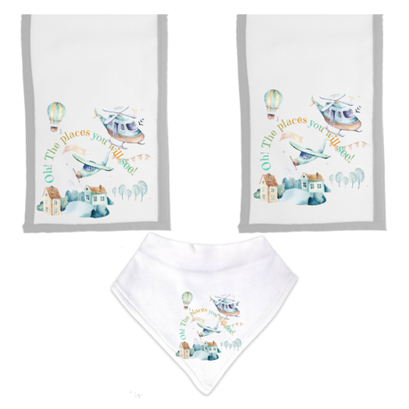 Baby | Baby Shower Full Gift Set | Burp cloths Hooded Towel Sleeping bag |Air Transport - Image 4