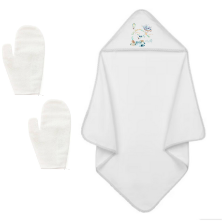 Baby | Baby Shower Full Gift Set | Burp cloths Hooded Towel Sleeping bag |Air Transport - Image 3