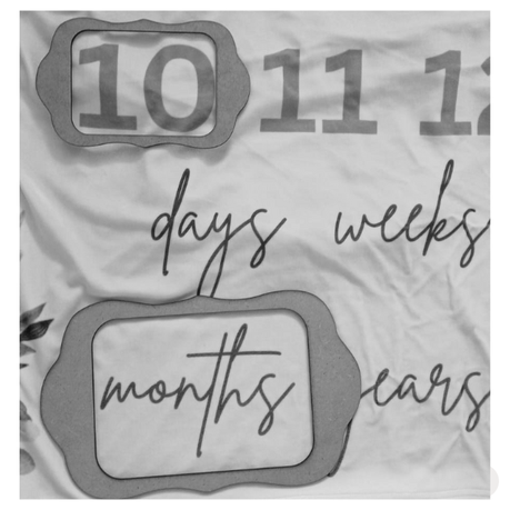 Baby Milestone Blanket Soft Memory Blanket | Hebreers 13:5 - Image 2