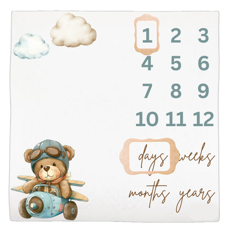 Baby Milestone Blanket Soft Memory Blanket | What if I fail?