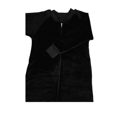 Baby | Toddler | Onesie | Sleeping Bag with Mittens | Mongolian Fleece | Black - Image 4