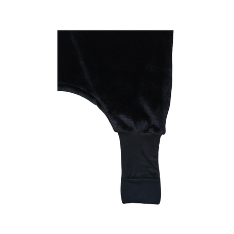 Baby | Toddler | Onesie | Sleeping Bag with Mittens | Mongolian Fleece | Black - Image 2