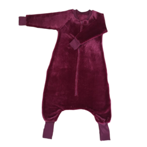 Baby | Toddler  |  Onesie | Sleeping Bag with Mittens  |  Mongolian Fleece | Maroon