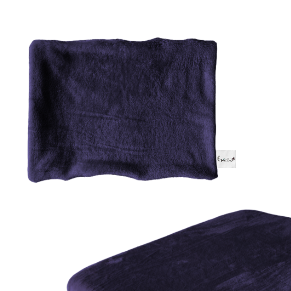 Baby Cot Fitted Sheet & Pillowcase Set – Warm Soft Fleece Bedding | Navy Blue - Image 2