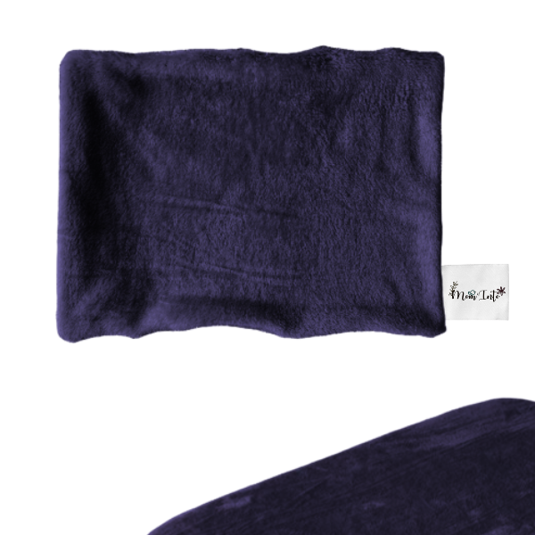 Baby Cot Fitted Sheet & Pillowcase Set – Warm Soft Fleece Bedding | Navy Blue - Image 4