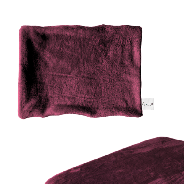 Baby Cot Fitted Sheet & Pillowcase Set – Warm Soft Fleece Bedding | Maroon - Image 2