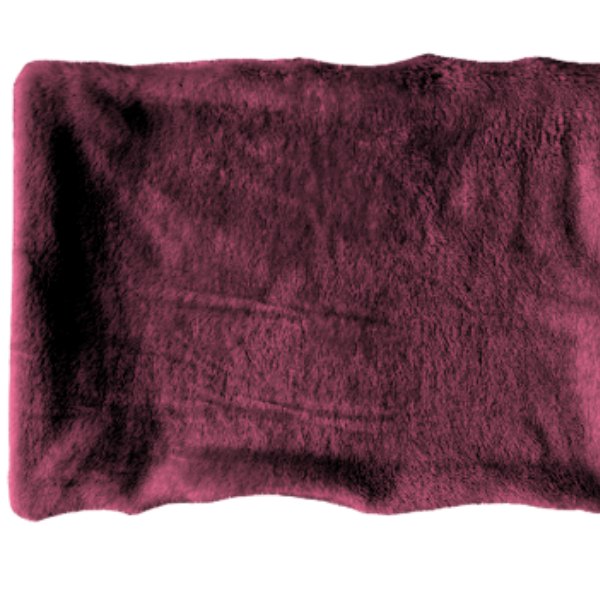 Baby Cot Fitted Sheet & Pillowcase Set – Warm Soft Fleece Bedding | Maroon - Image 3