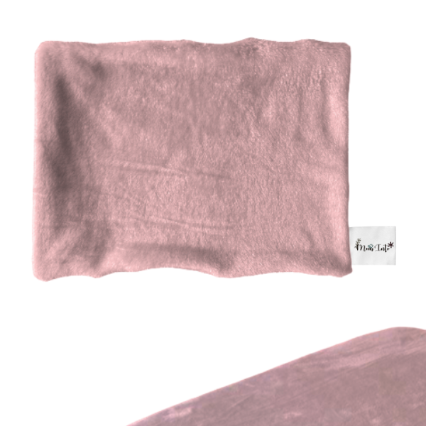 Baby Cot Fitted Sheet & Pillowcase Set – Warm Soft Fleece Bedding | Dusty Pink - Image 4