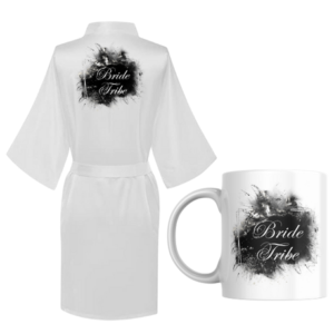 Wedding Bride Printed Summer Gown with Mug | Feather Bride Tribe