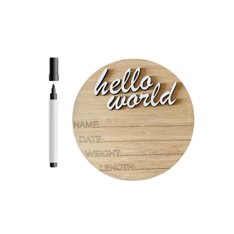 New Born | Sleeping Bag, Swaddle, Hat&Birth Announc |Hello World |J is God se Meesterstuk - Image 2