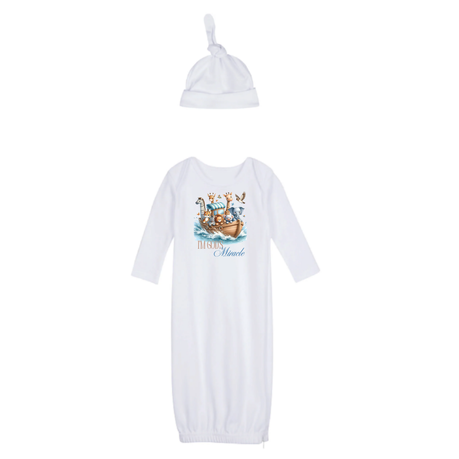 New Born | Sleeping Bag, Swaddle, Hat&Birth Announc | Hello World | I'm God's Miracle - Image 4