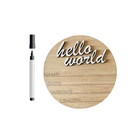 New Born | Sleeping Bag, Swaddle, Hat&Birth Announc | Hello World | I'm God's Miracle - Image 2