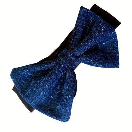 Baby | Toddler | Kids | Princess Long Sleeve Glitter Dress | Black & Royal Blue - Image 5