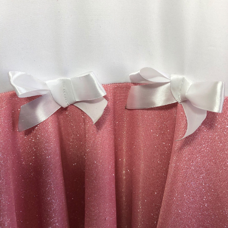 Baby | Toddler | Kids | Princess Long Sleeve Glitter Dress | White & Rose Pink - Image 5