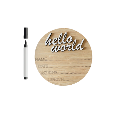 New Born | Sleeping Bag,Swaddle,Hat&Birth Announc | Hello World | Farmer Pink - Image 2