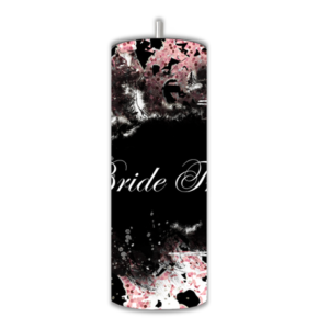 15/20 oz Skinny Tumbler with Straw and Lid - Double Wall | Pink Leopard Bride Tribe