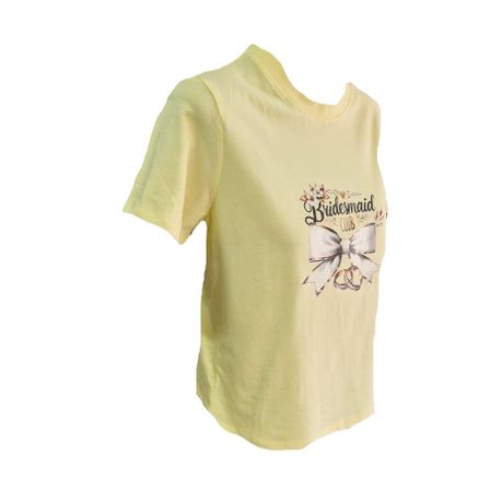 Bridesmaid | Woman Short sleeve T-Shirt with Bridesmaid club design - Image 2