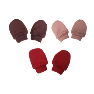 Baby Mittens Winter | Dty | 3 Pack | Plum, Pink & Red