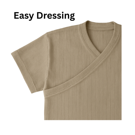 Baby | Toddler | Easy Over Summer Shirt and Harem Nappy Cover | Brown - Image 3