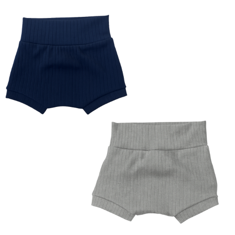 Baby | Toddler | Easy Over Summer Shirt and Harem Nappy Cover | Navy | Grey - Image 4