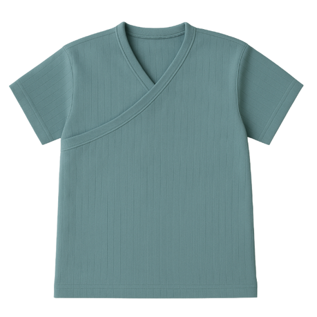 Baby | Toddler | Easy Over Summer Shirt and Harem Nappy Cover | Sage - Image 4