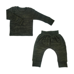 Winter Set Soft and Comfy | Balloon Pants and Long Sleeve Shirt | Grey