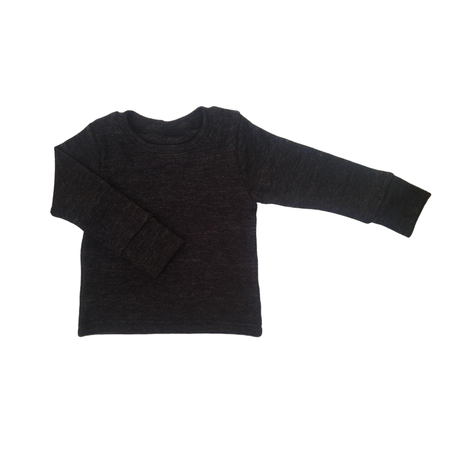 Winter Set Soft and Comfy | Balloon Pants and Long Sleeve Shirt | Black - Image 3