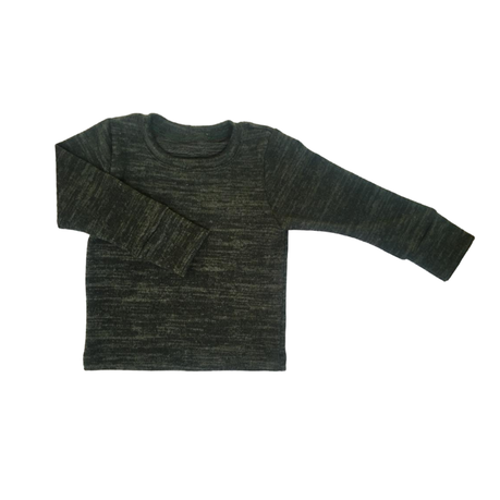 Winter Set Soft and Comfy | Balloon Pants and Long Sleeve Shirt | Grey - Image 3