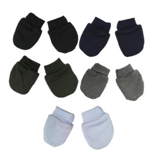 Baby Mittens Winter | Dty | 5 Pack | Black, Navy, Olive, Grey & White