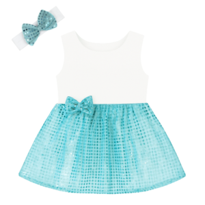 Baby | Toddler | Kids | Sleeve Less Sleeve Sequins Dress | Blue