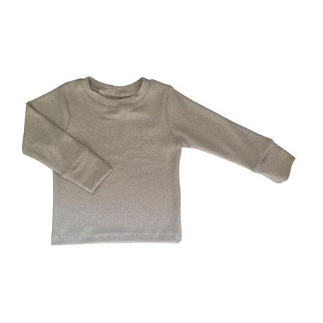 Winter Set Soft and Comfy | Balloon Pants and Long Sleeve Shirt | Melange Cream - Image 2