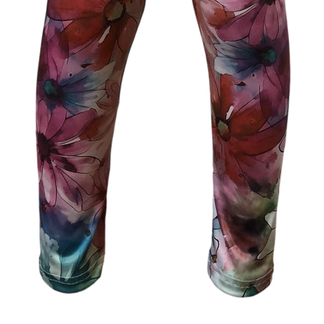 Baby | Toddler | Kids | Full-Length Leggings | Duck Egg Multi & White - Image 2