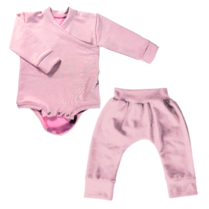 Easy Over Cotton Long Sleeve Vest And Balloon Pants | Dusty Pink