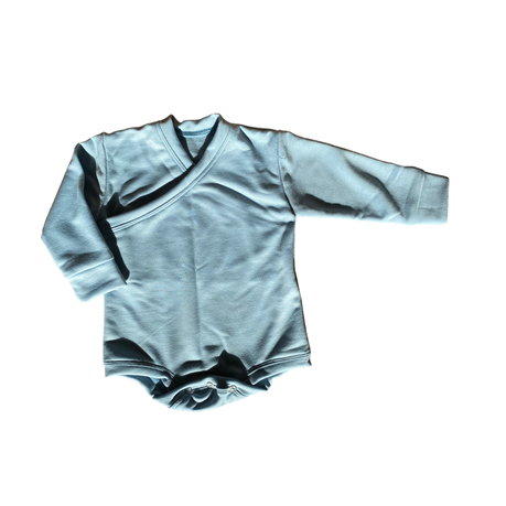 Easy Over Cotton Long Sleeve Vest And Balloon Pants | Baby blue - Image 3