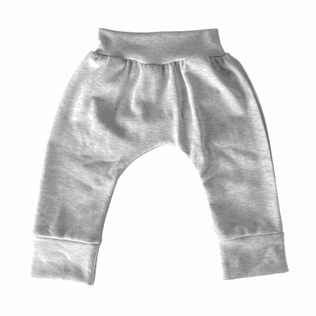 Easy Over Cotton Long Sleeve Vest And Balloon Pants | Grey - Image 3